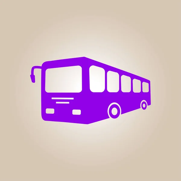 Піктограма Знаку Автобуса Символ Громадського Транспорту Стиль Плоского Дизайну — стоковий вектор