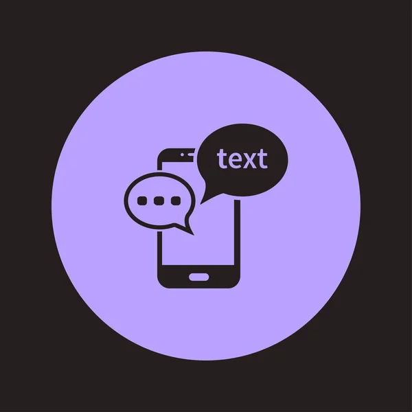 Εικονίδιο Κινητού Κουβέντα Κινητό Τηλέφωνο Που Εκπροσωπούν Web Chatting Και — Διανυσματικό Αρχείο