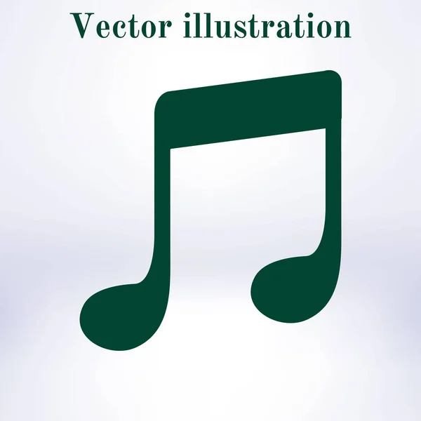 Музыкальная Икона Персонаж Слушает Песню Плоский Дизайн — стоковый вектор