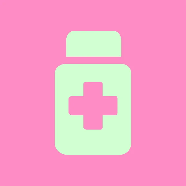 Drugs Sign Icon Pack Pills Flat Design Style — Stock Vector