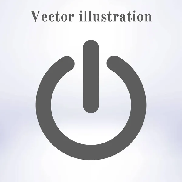 Semn Putere Pictograma Plat — Vector de stoc