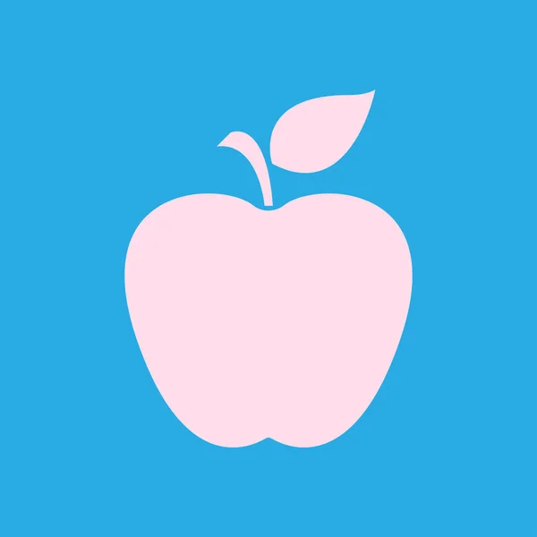 Apfelsymbol Konzept Für Gesunde Ernährung Naturheilkunde Symbol — Stockvektor