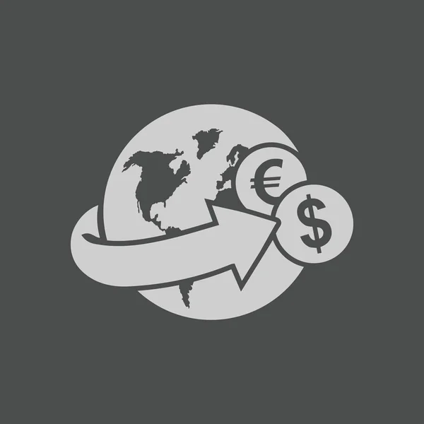 Abstract Color Currency Icon Banking Theme — 스톡 벡터