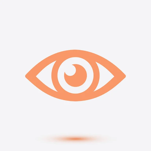 Augensymbol Überwachungs Und Überwachungssystem Flacher Designstil — Stockvektor