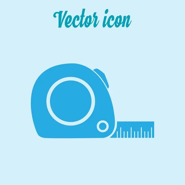 Tape Measure Icon Roulette Construction Symbol Dimensions Measurements Create Cutting — Stock Vector