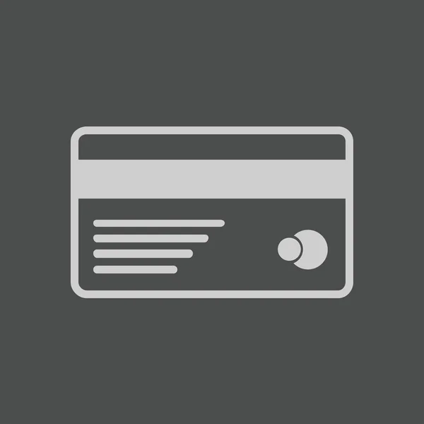 Ícone Pagamento Cartão Crédito Vetorial Estilo Design Plano — Vetor de Stock