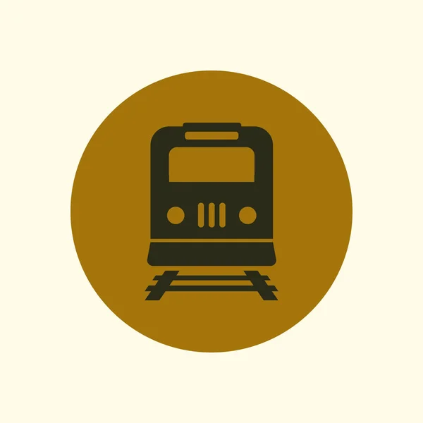 Icona Del Treno Simbolo Della Metropolitana Segnale Stazione Ferroviaria — Vettoriale Stock