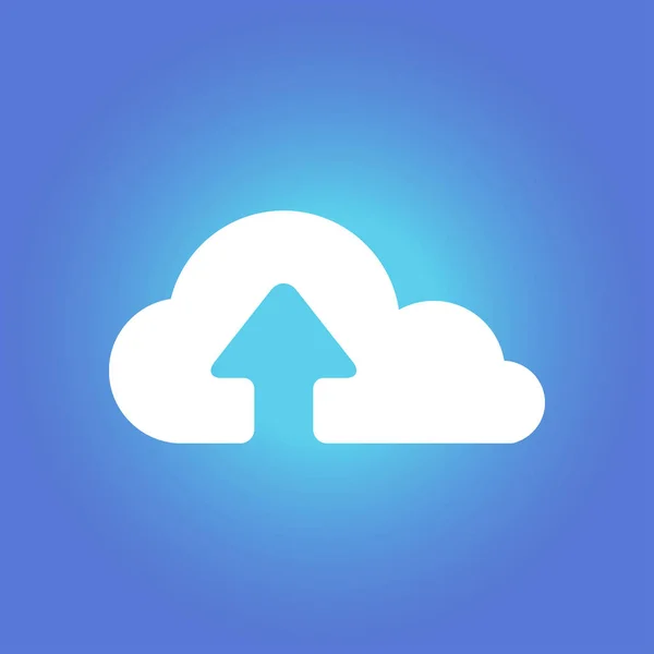 simple upload from cloud icon, vector illustration