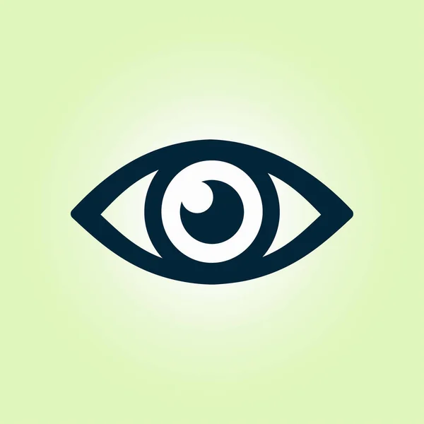 Eye Icon Flat Design Style — Stock Vector