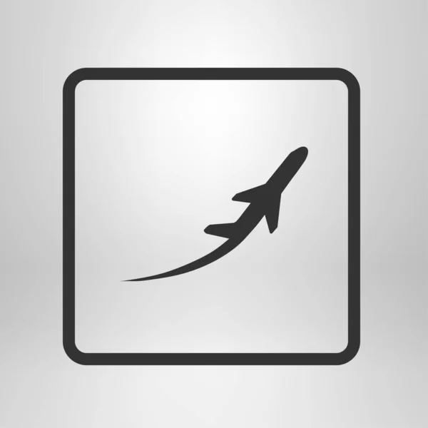 Bilhetes Avião Voo Voar Voar Viajar Elemento Silhueta Decolagem Símbolo —  Vetores de Stock