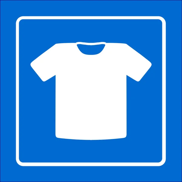 Tričko Ikona Podepsat Oblečení Symbol Plochý Design Styl — Stockový vektor