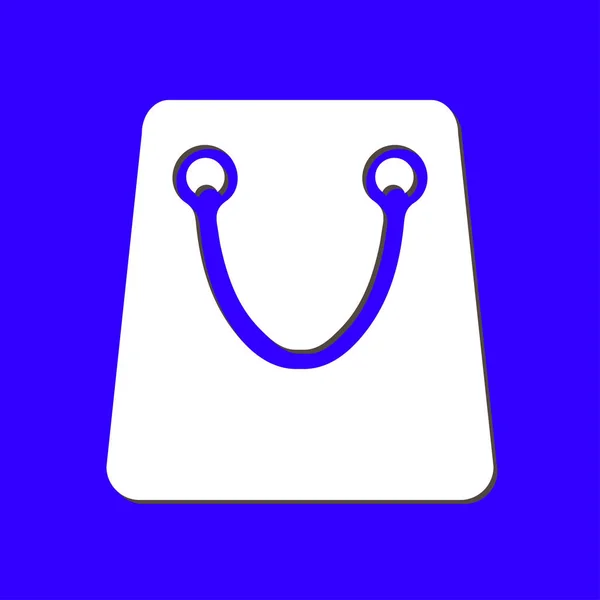 Shoppingväska Ikonen Boutique Shopping Symbol Platt Design — Stock vektor