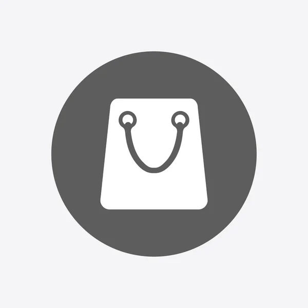 Значок Сумки Бутик Торговый Символ Плоский Дизайн — стоковый вектор