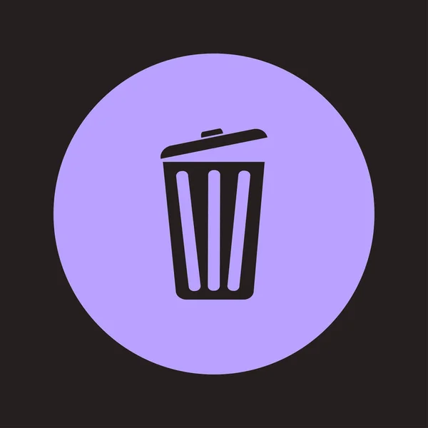 Trash Can Icon Delete Move Trash Clear Disk Space Vector — Stock Vector