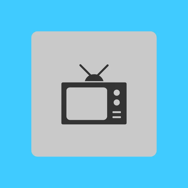 Εικονίδιο Τηλεόραση Επίπεδη Σχεδίαση Στυλ Εικονίδιο Μέσων Μαζικής Ενημέρωσης — Διανυσματικό Αρχείο