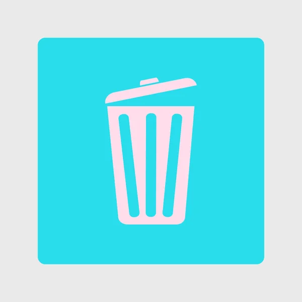 Trash Can Icon Delete Move Trash Clear Disk Space Vector — Stock Vector