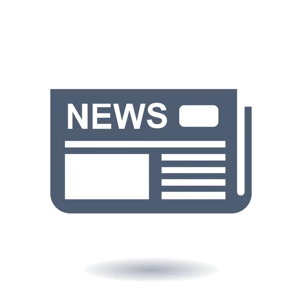 Flat Design Overview News Media First News Page — Stock Vector