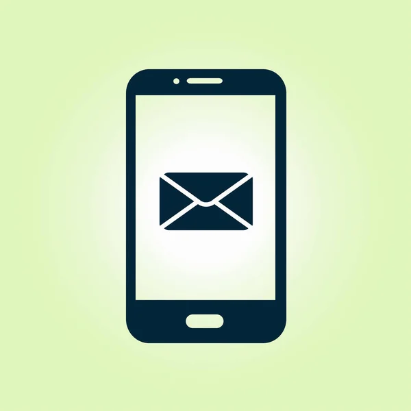 Mail Smartphone Icône Sms Symbole Signe Courrier Mobile — Image vectorielle