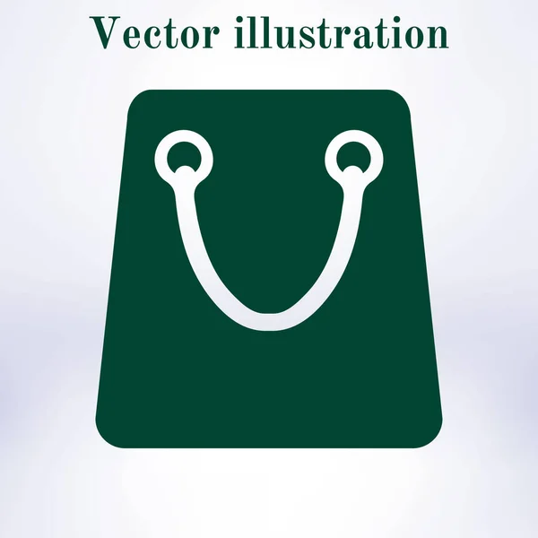 쇼핑백 아이콘입니다 부티크 기호입니다 디자인 — 스톡 벡터