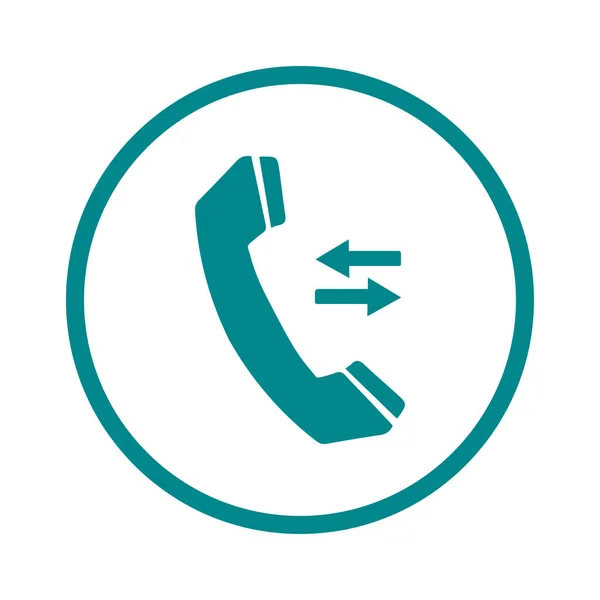 Telefon Symbol Flachen Design Stil Feedback Symbol — Stockvektor