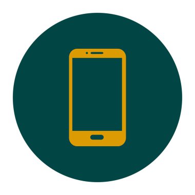 Smartphone simge vektör Illustration. Düz tasarım stili. 