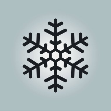 Kar tanesi simgesi. Yılbaşı Dekorasyonu. Tüm Noel ve yeni yıl kutlamak için.