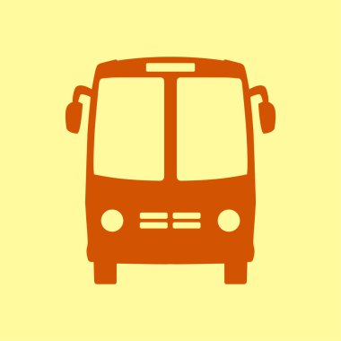 Otobüs simgesi. Lokomotif sembolü. Uluslararası Turizm trafik. Rahat Araçlar.