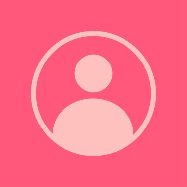 Bağlantı işareti. Kullanıcı işareti simgesi. Kişi sembolü. İnsan avatar. Düz stil. 