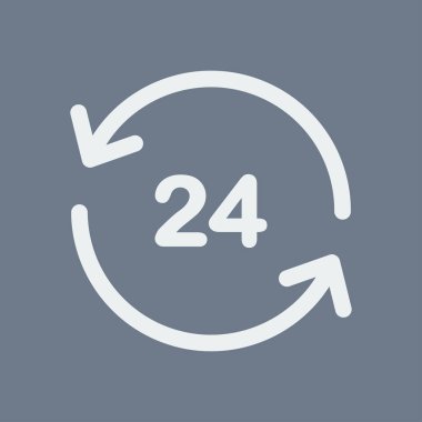 Saat saat etrafında bir gün simgesini açın. Rozet-saat çalışma süresi.