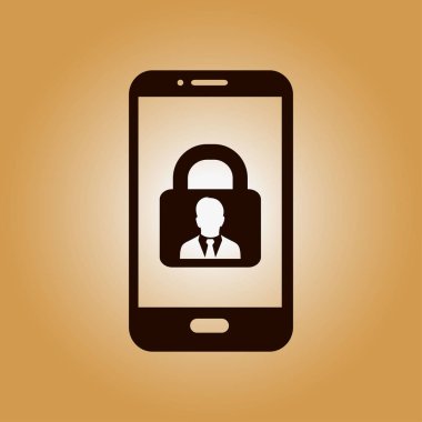 Internet güvenlik kavramı simgesi. Kimlik ve koruma simgesi.