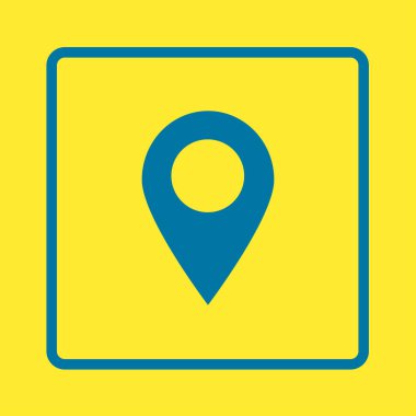 Basit gezinme simgesi, vektör illüstrasyonu