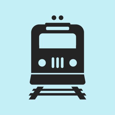 Tren simgesi. Metro sembolü. Tren istasyonu işareti.