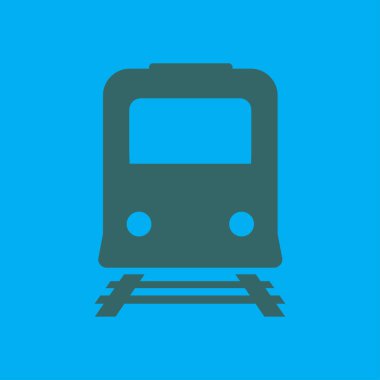 Tren simgesi. Metro sembolü. Tren istasyonu işareti.