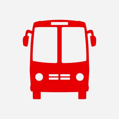 Otobüs simgesi. Lokomotif sembolü. Uluslararası Turizm trafik. Rahat Araçlar.