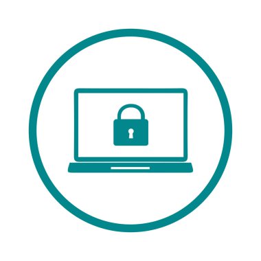 Internet güvenlik kavramı simgesi. Kimlik ve koruma simgesi.