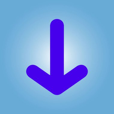 Ok simgesi. Kara navigasyonu için işaretçi yönünü.