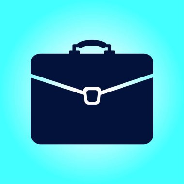 Evrak çantası ikonu, vektör illüstrasyonu. düz tasarım biçimi. 