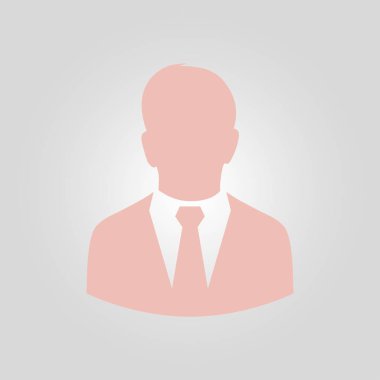 Kullanıcı simgesi bir iş takım elbiseli adam. Düz tasarım stili.