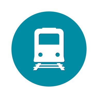Tren simgesi. Metro sembolü. Tren istasyonu işareti.