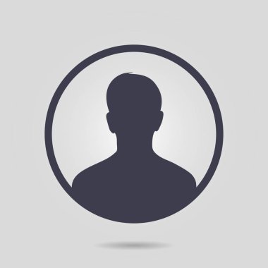 Kullanıcı simgesi simgesi. Kişi sembolü. İnsan avatarı. Düz stil.. 