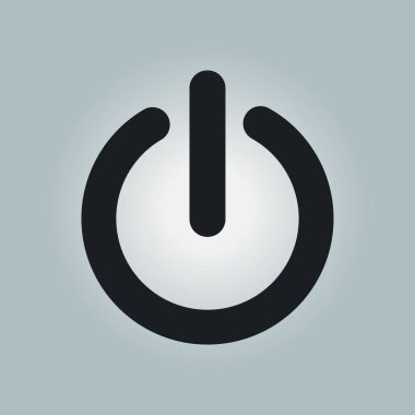 Güç işareti simgesi. Vektör çizim