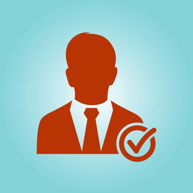 Kullanıcı işareti simgesi ekleyin. Arkadaş simgesi eklemek. Düz tasarım stili.