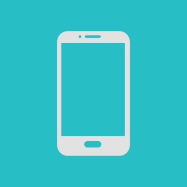 Akıllı telefon simgesinin vektör illüstrasyonu 