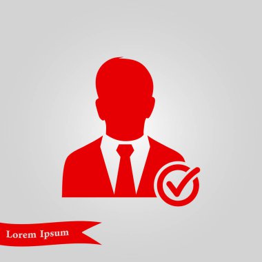 Kullanıcı işareti simgesi ekleyin. Arkadaş simgesi eklemek. Düz tasarım stili.