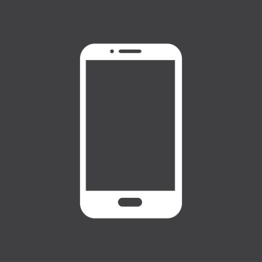 Akıllı telefon simgesinin vektör illüstrasyonu 