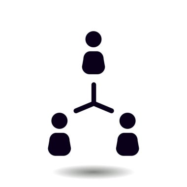 İletişim kavramı, vektör çizim basit simgesi