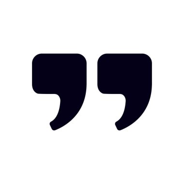 Konuşma simgesini. İletişim sembolü. Sohbet alıntı işareti.