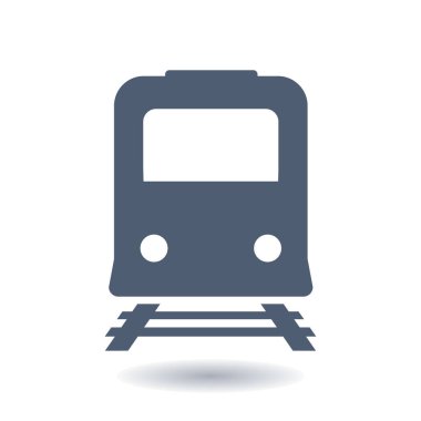 Tren simgesi. Metro sembolü. Tren istasyonu işareti.