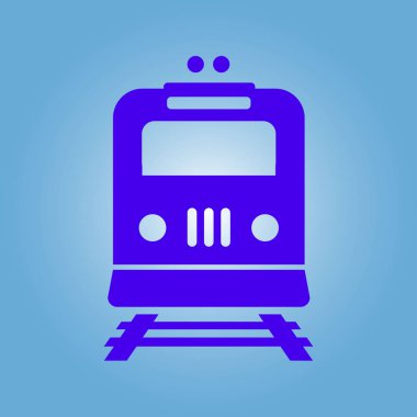Tren simgesi. Metro sembolü. Tren istasyonu işareti.