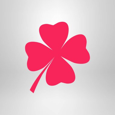 yonca işareti simgesi. Aziz patrick sembolü.  